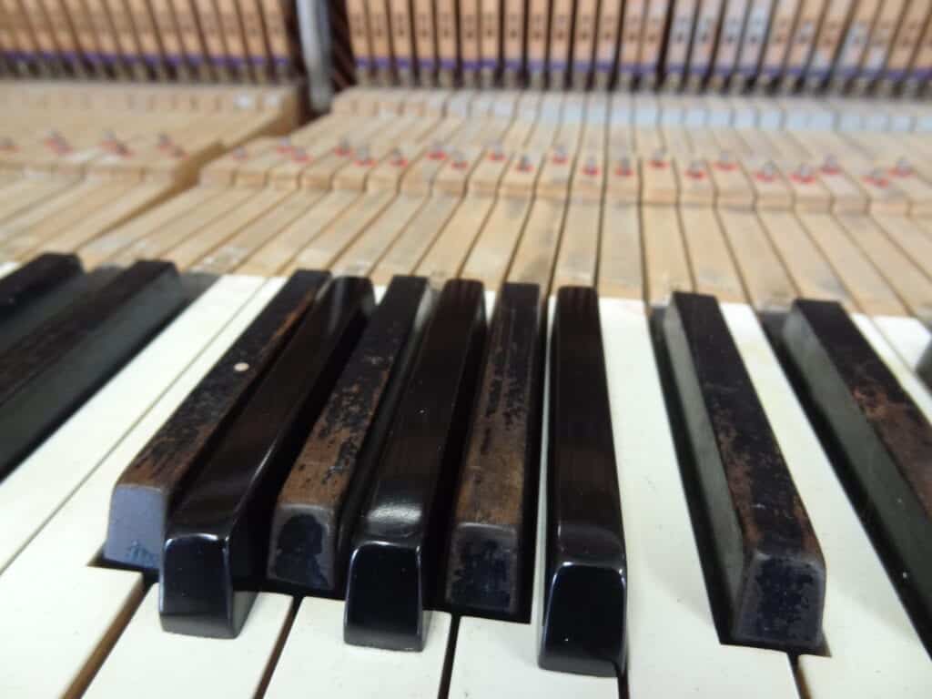 Worn Piano Keys