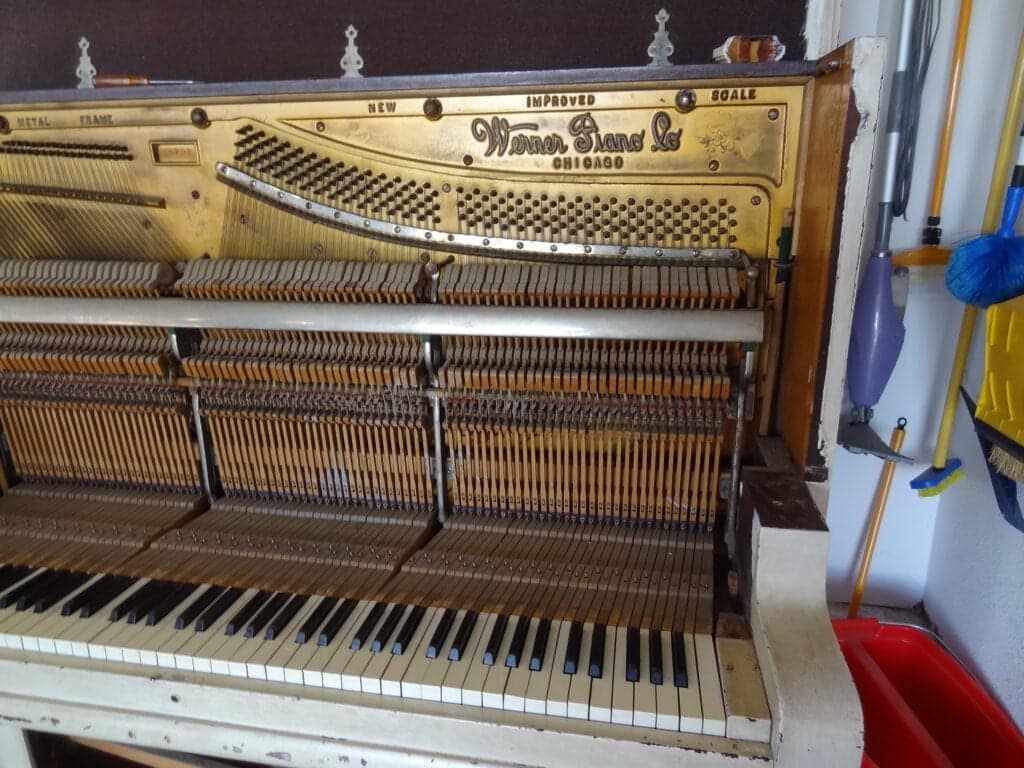 Piano Interior before Restoration
